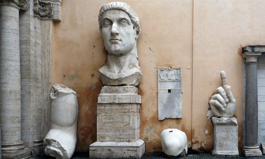 Colossus of Constantine, c. 312–15 C.E. (Palazzo dei Conservatori, Musei Capitolini, Rome)