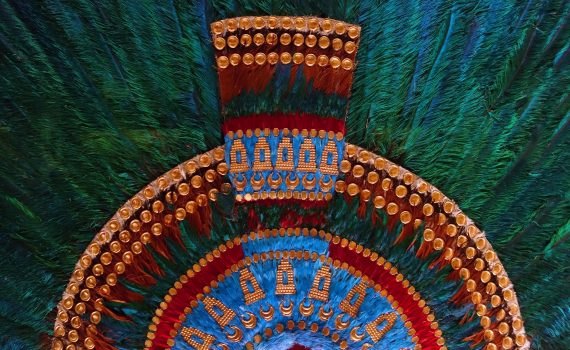 Aztec feathered headdress