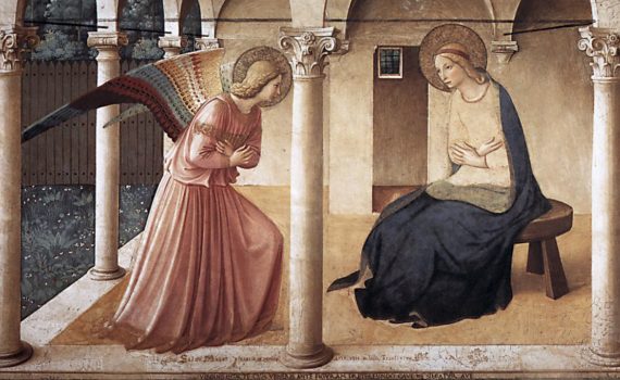 Fra Angelico, The Annunciation-detail