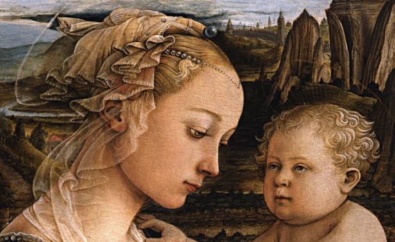 Fra Filippo Lippi, Madonna and Child with two Angels - detail