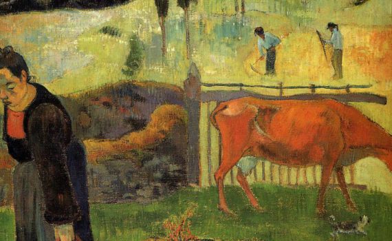Paul Gauguin, The Red Cow (detail)