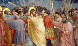 Giotto, Narrative Cycle, Arena (Scrovegni) Chapel - Kiss of Judas detail