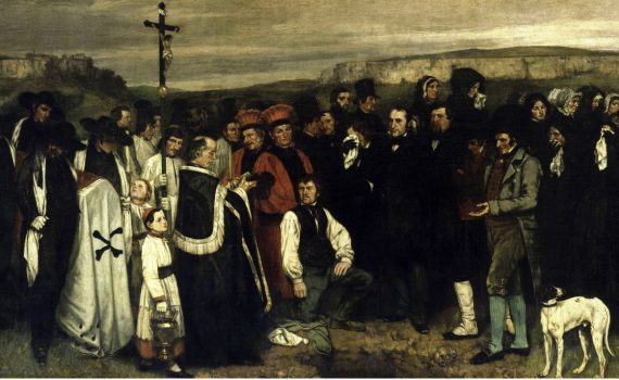 Gustave Courbet, A Burial at Ornans- detail