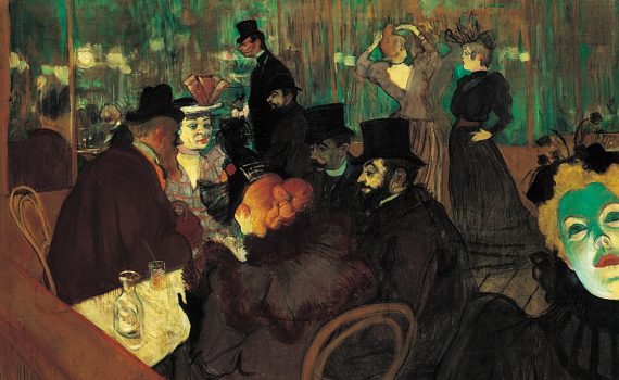 Henri de Toulouse-Lautrec, At the Moulin Rouge - detail