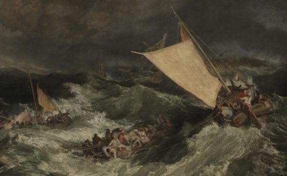 JMW Turner, The Shipwreck, detail