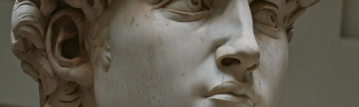 Michelangelo, David, marble, 1501-04 (Galleria dell'Accademia, Florence)- detail