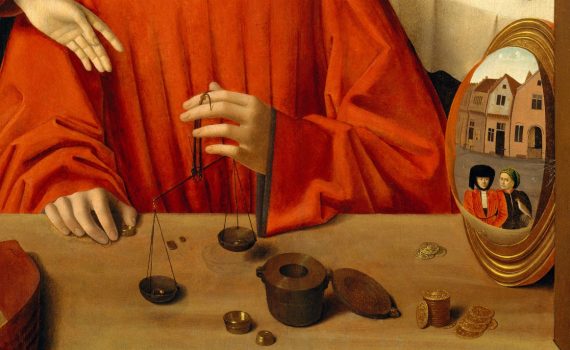 Petrus Christus, <em>A Goldsmith in his Shop</em>