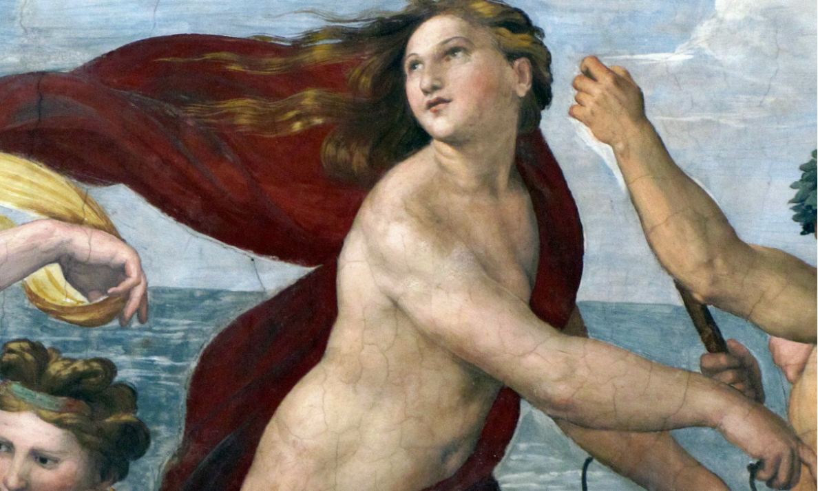 Raphael, Galatea, c. 1513, fresco, Villa Farnesina, Rome, detail