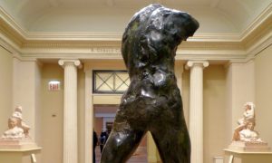 Auguste Rodin, The Walking Man- detail