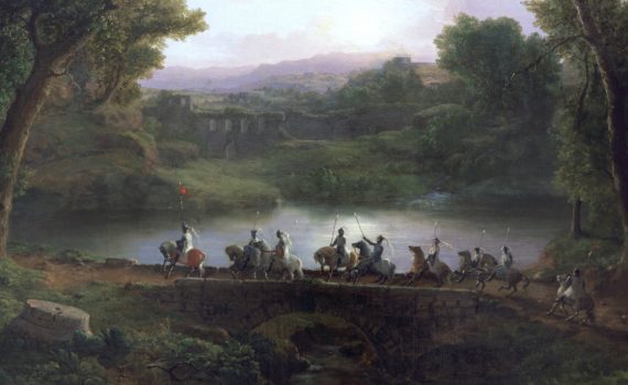 Classical Landscape (March of the Crusaders), George Inness, 1850 - detail
