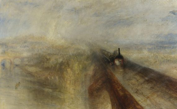 Joseph Mallord William Turner, Rain, Steam, and Speed -detail