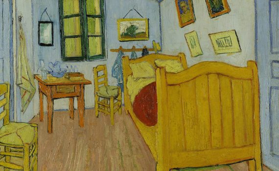 Vincent van Gogh, The Bedroom, 1889, oil on canvas, 29 x 36-5/8 inches / 73.6 x 92.3 cm (Art Institute of Chicago)