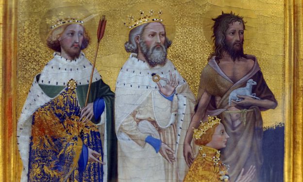 The Wilton Diptych, c. 1395-99, tempera on oak panel, 53 x 37 cm (The National Gallery, London)