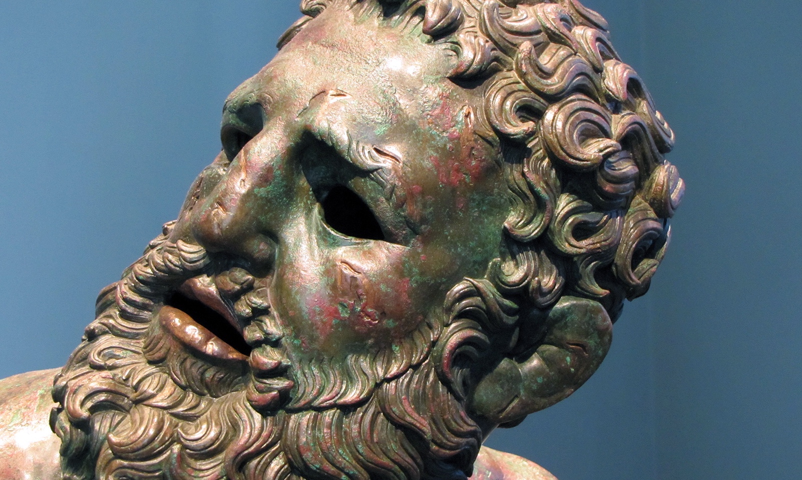 Apollonius, Boxer at Rest, 1st century B.C.E. (may be a copy of a 4th century sculpture), bronze, Palazzo Massimo, Museo Nazionale Romano
