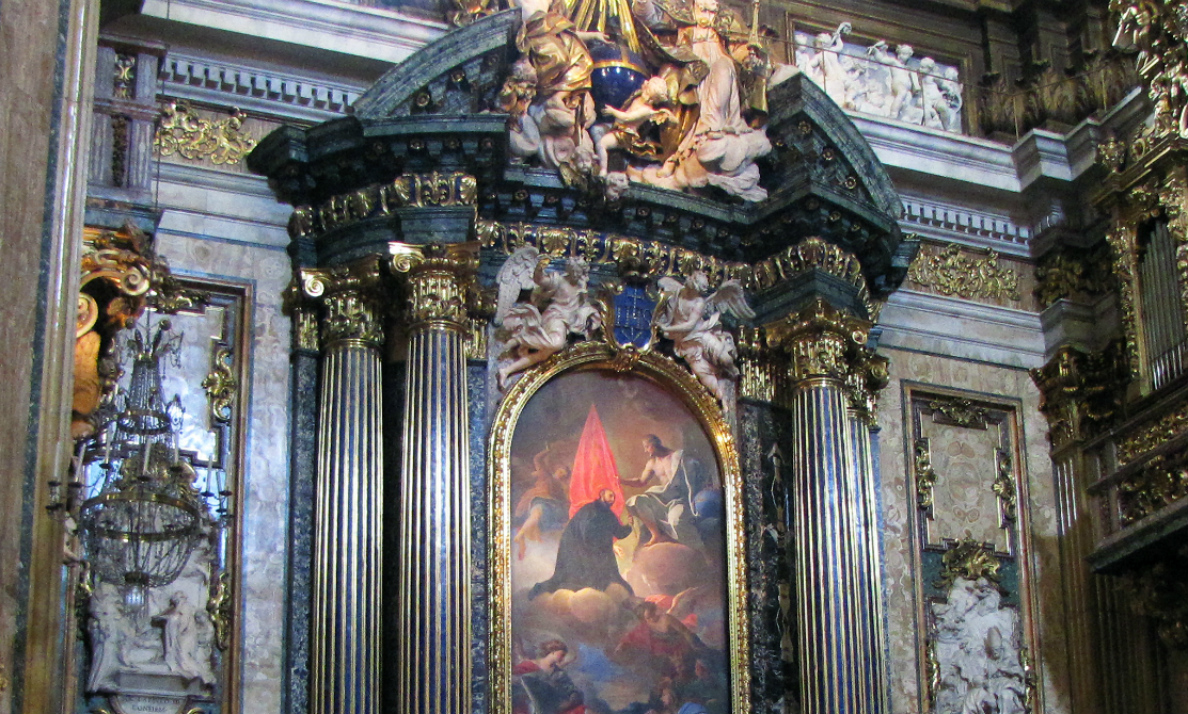 Andrea Pozzo, Saint Ignatius Chapel, detail