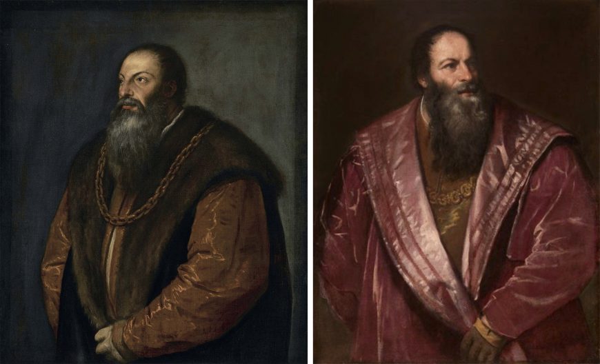 Titian, Two portraits of Pietro Aretino