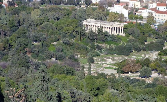 View of the Athenian Agora from the Acropolis