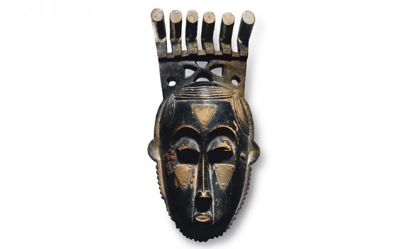 Owie Kimou, Portrait Mask <em>(Mblo)</em> of Moya Yanso (Baule peoples)