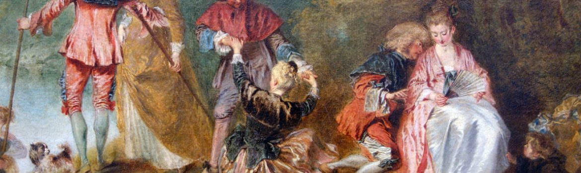 Detail, Antoine Watteau, Pilgrimage to Cythera, 1717