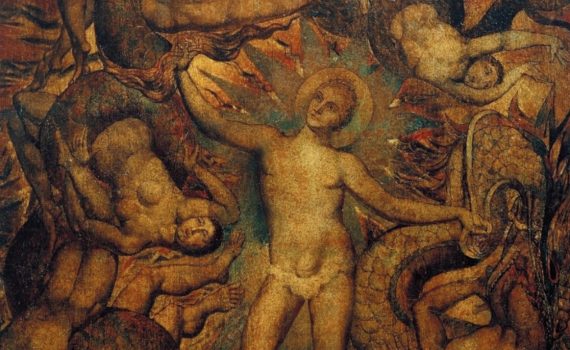 William Blake, The spiritual form of Nelson guiding Leviathan - detail