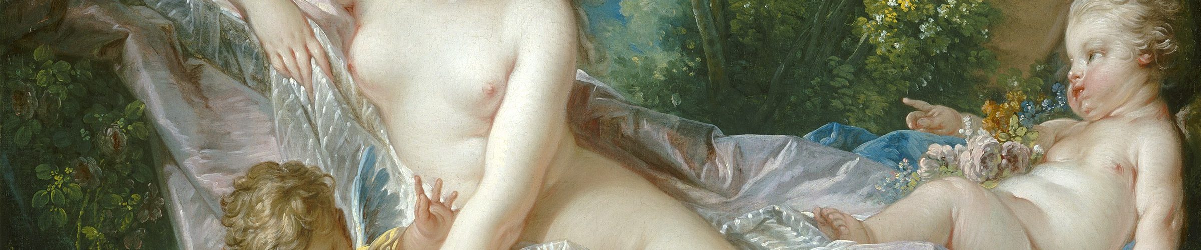 François Boucher, Venus Consoling Love, 1751, oil on canvas 42-1/8 x 33-3/8 inches (National Gallery of Art)