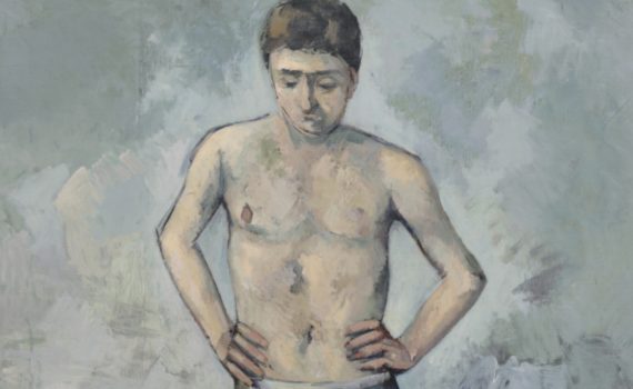 Paul Cézanne, The Bather - detail