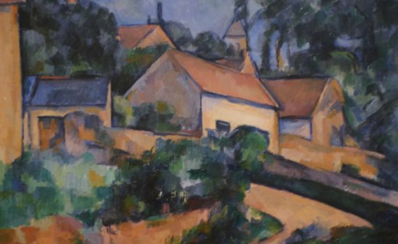 Detail, Paul Cézanne, Turning Road at Montgeroult, 1898