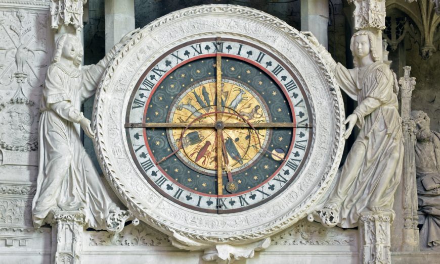 Choir Screen Clock,  Chartres Cathedral, c. 1204–10 (photo: Steven Zucker, CC BY-NC-SA 2.0)