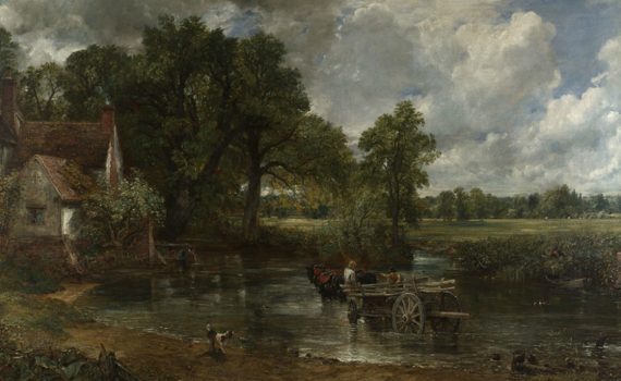 John Constable, The Hay Wain - detail