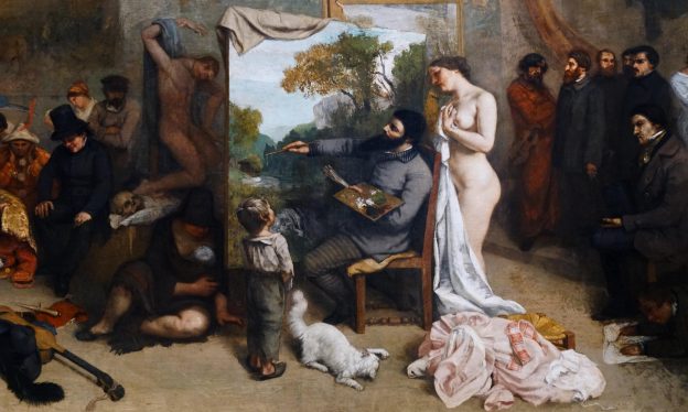 Courbet, The Artist's Studio, a real allegory summing up seven years of my artistic and moral life