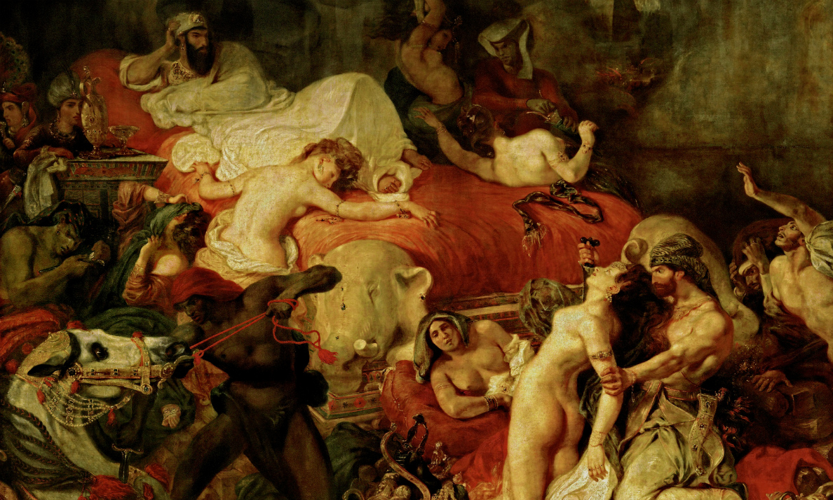 Eugène Delacroix, The Death of Sardanapalus - detail