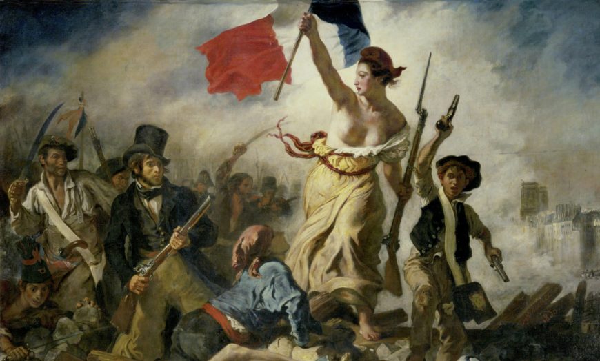 Eugène Delacroix, <em>Liberty Leading the People</em>, 1830, oil on canvas, 2.6 x 3.25 m (Musée du Louvre, Paris)