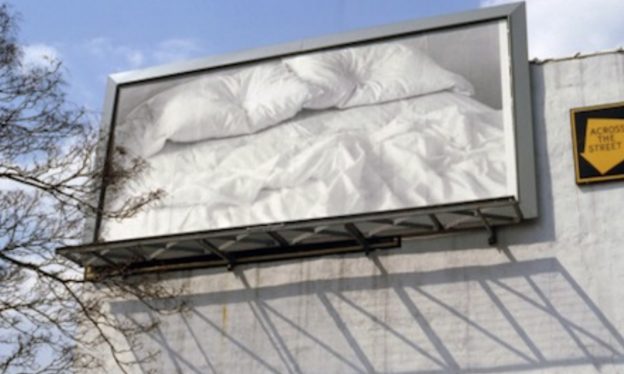 Felix Gonzalez-Torres, “Untitled” (billboard of an empty bed ...