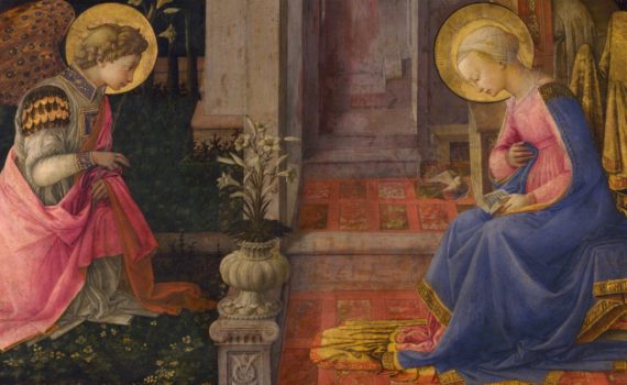 Filippo Lippi’s The Annunciation (c. 1450–3).