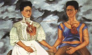 Frida Kahlo, The Two Fridas (Las dos Fridas), 1939, oil on canvas, 67-11/16 x 67-11/16