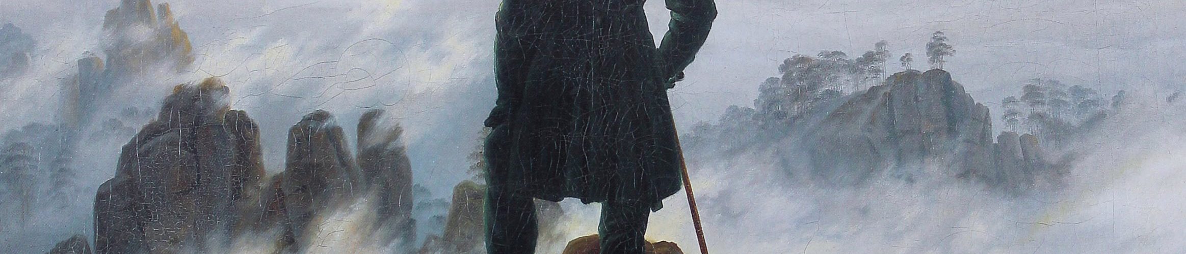 Caspar David Friedrich, Wanderer above the sea of fog, c. 1817 (Hamburger Kunsthalle)