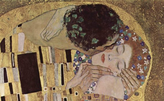 Gustav Klimt, The Kiss- detail