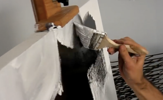 How to paint like Franz Kline, video still (MoMA)