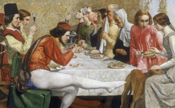 John Everett Millais, Isabella - detail