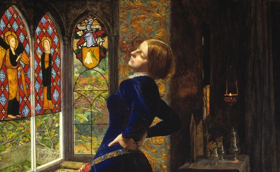 Sir John Everett Millais, Mariana - detail