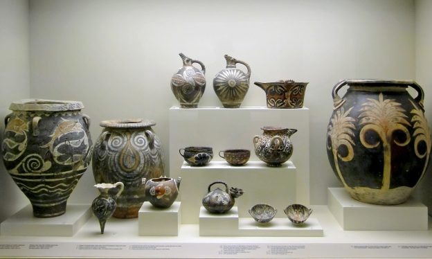 Kamares ware in the Archaeological Museum of Heraklion