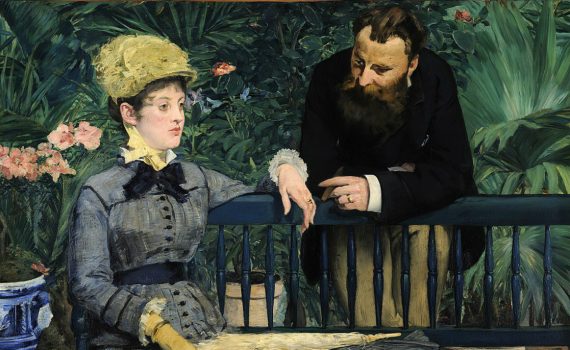 Édouard Manet, In the Conservatory- detail