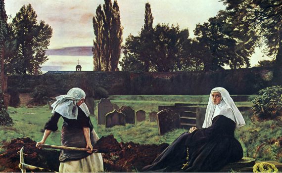 Sir John Everett Millais, The Vale of Rest - detail