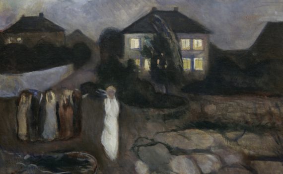 Edvard Munch, The Storm - detail