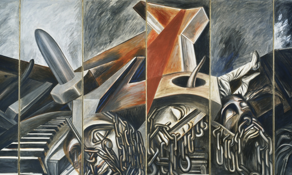 José Clemente Orozco, Dive Bomber and Tank, 1940