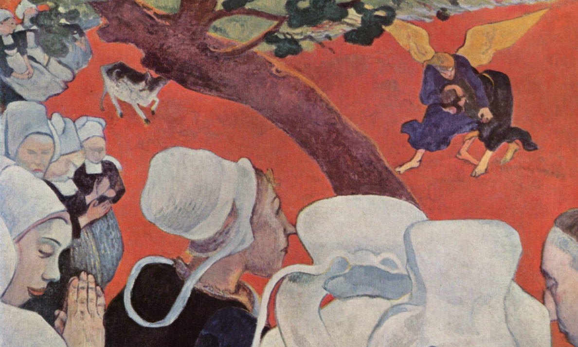 Paul Gauguin, Vision after the Sermon - detail
