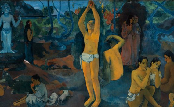 Paul Gauguin, Where do we come from? What are we? Where are we going? - detail