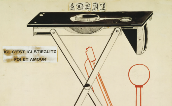 Detail, Picabia, "Here, This Is Stieglitz Here"