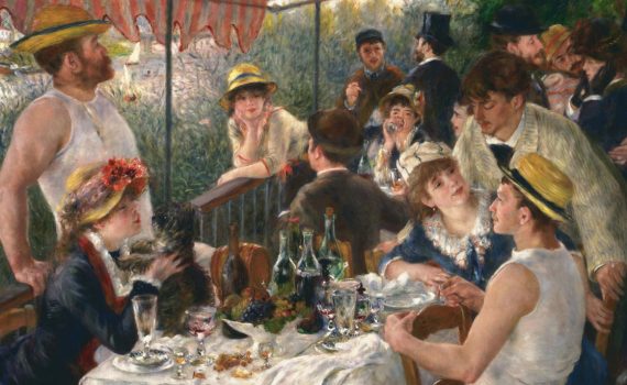 Renoir, Luncheon of the Boating Party - detail