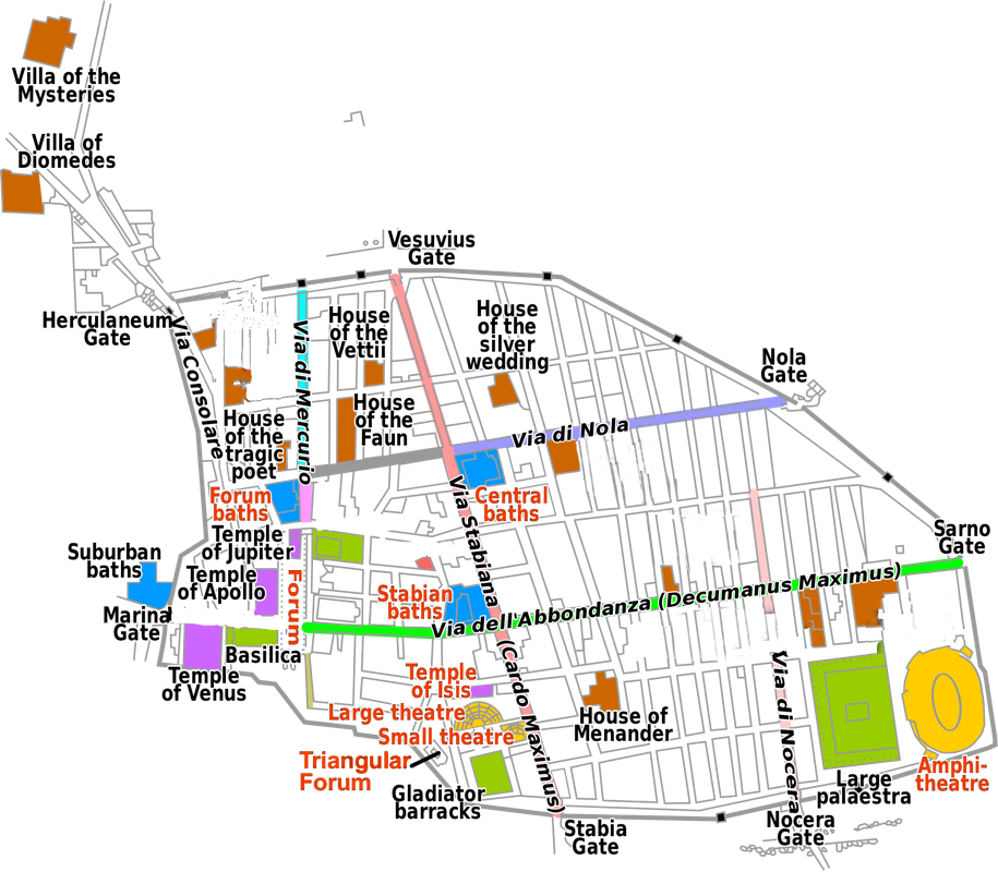 Pompeii Map 